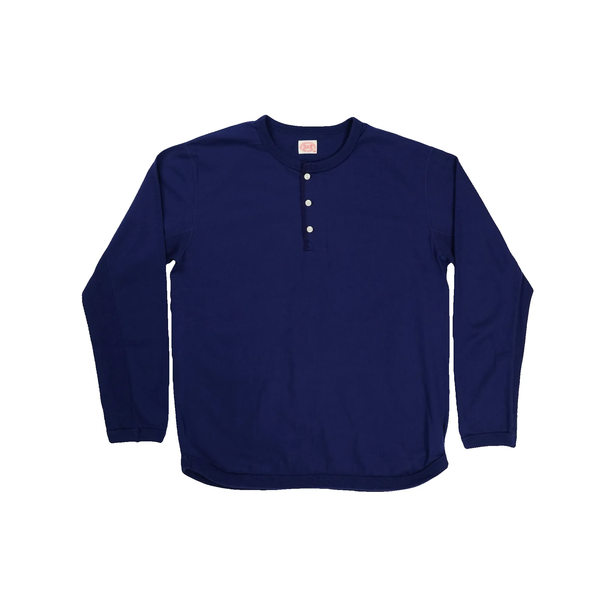 5222LH-SOS Flat Seam Heavyweight Longsleeve Henley T Shirt (Limited-Edition Color) sold by Full Count product image thumbnail 4