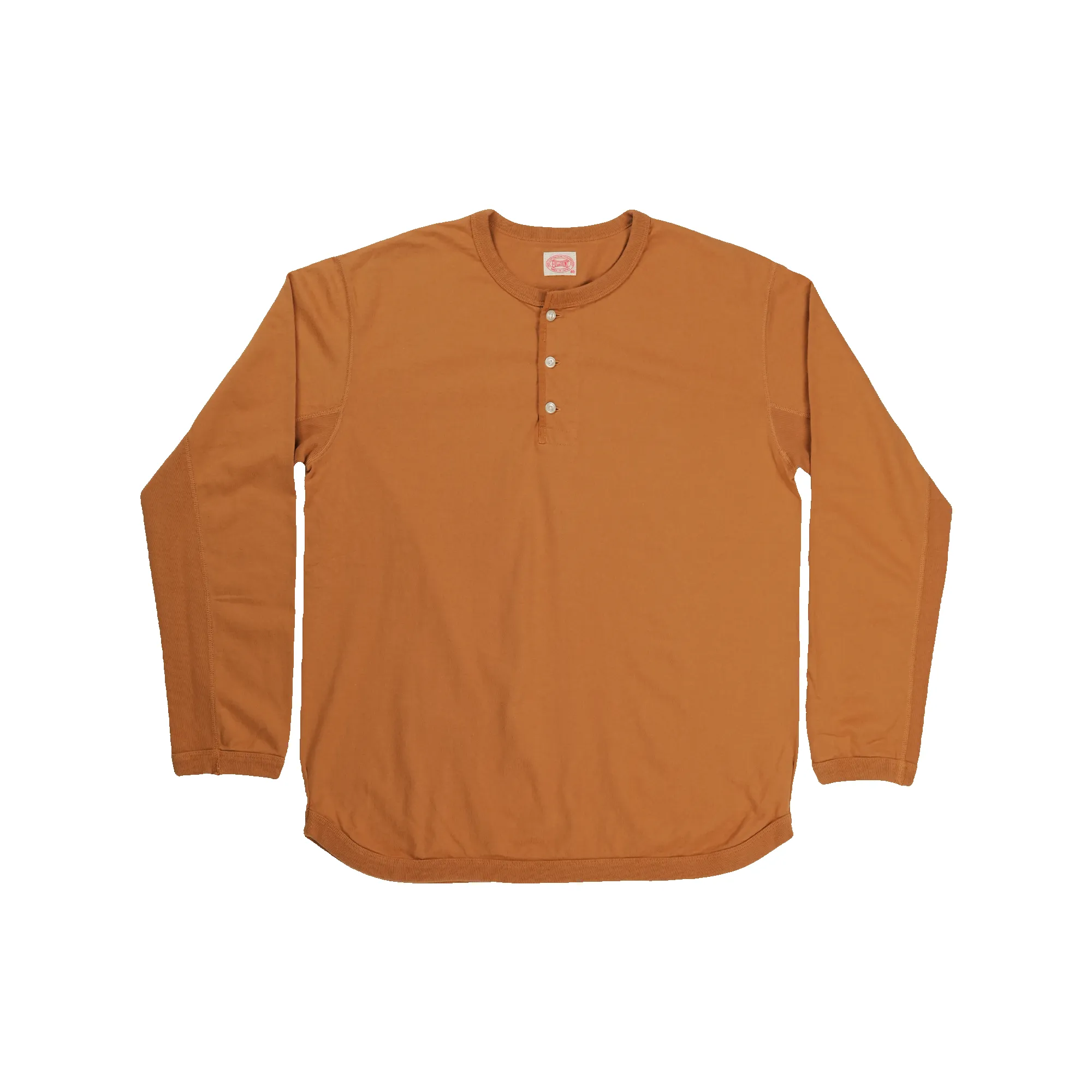 5222LH-SOS Flat Seam Heavyweight Longsleeve Henley T Shirt (Limited-Edition Color) sold by Full Count product image thumbnail 3