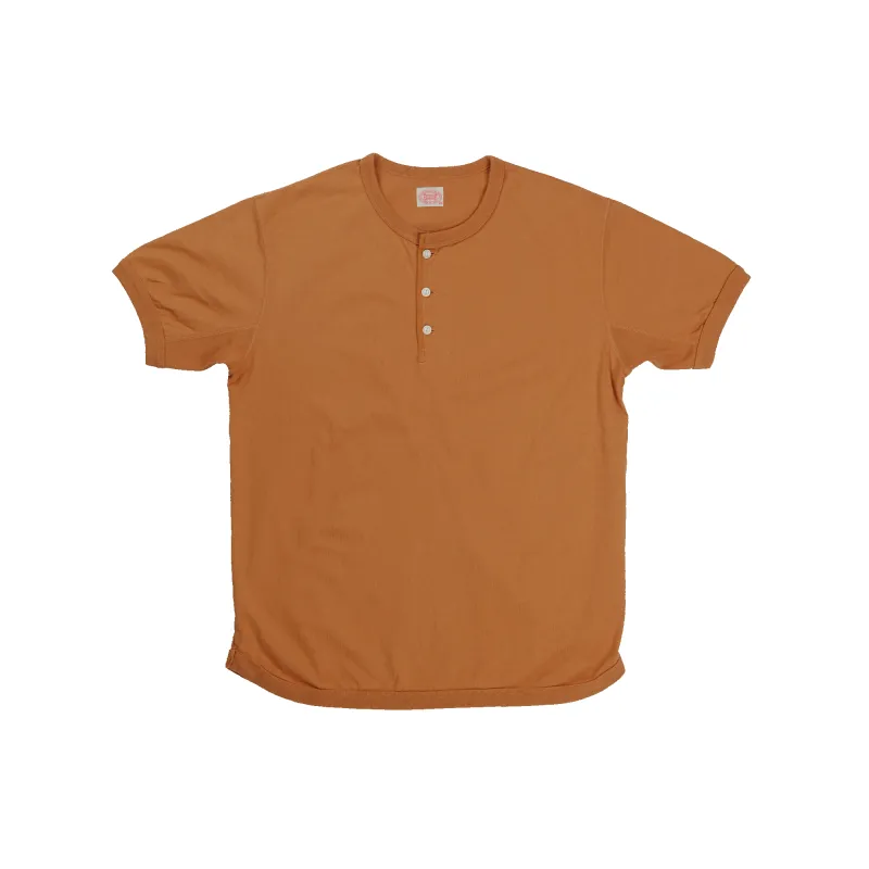 5222H-SOS Flat Seam Heavyweight Henley T Shirt (Limited-Edition Color) made by Full Count
