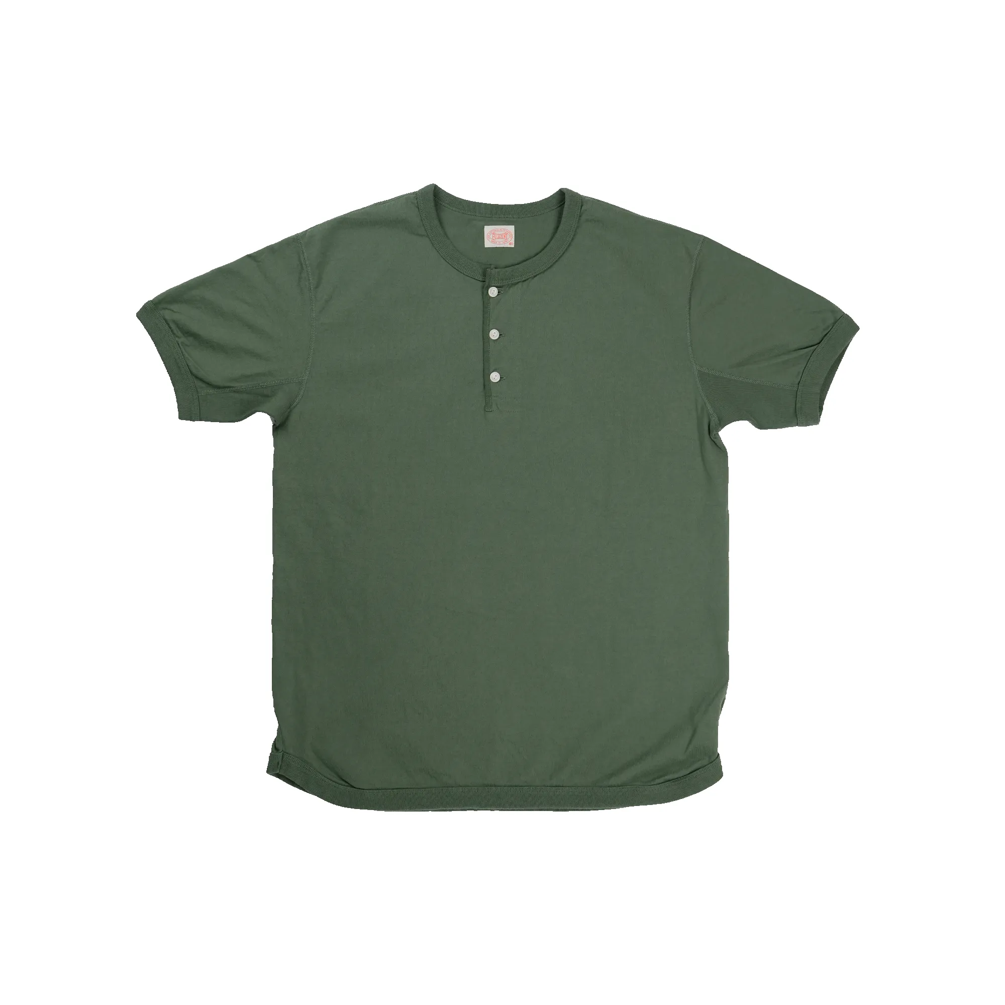 5222H-SOS Flat Seam Heavyweight Henley T Shirt (Limited-Edition Color) sold by Full Count product image thumbnail 2