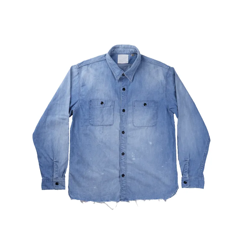 [2027SS] 4890VE-27 Denim Work Shirt(Vintage Effect) made by Full Count