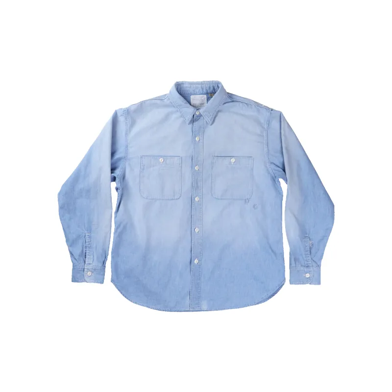 [2027SS] 4810VE-27 Chambray Shirt(Sun Fade) (Vintage Effect) made by Full Count