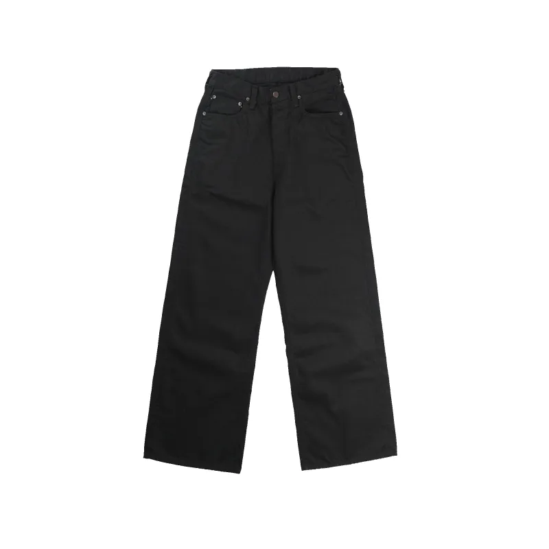 [Exclusive Edition] 1101BKBK Straight Black Black Selvedge Denim made by Full Count