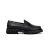 The Ellis Penny Loafer, Onyx, Vibram 1757 Lug Sole sold by Blackstock & Weber