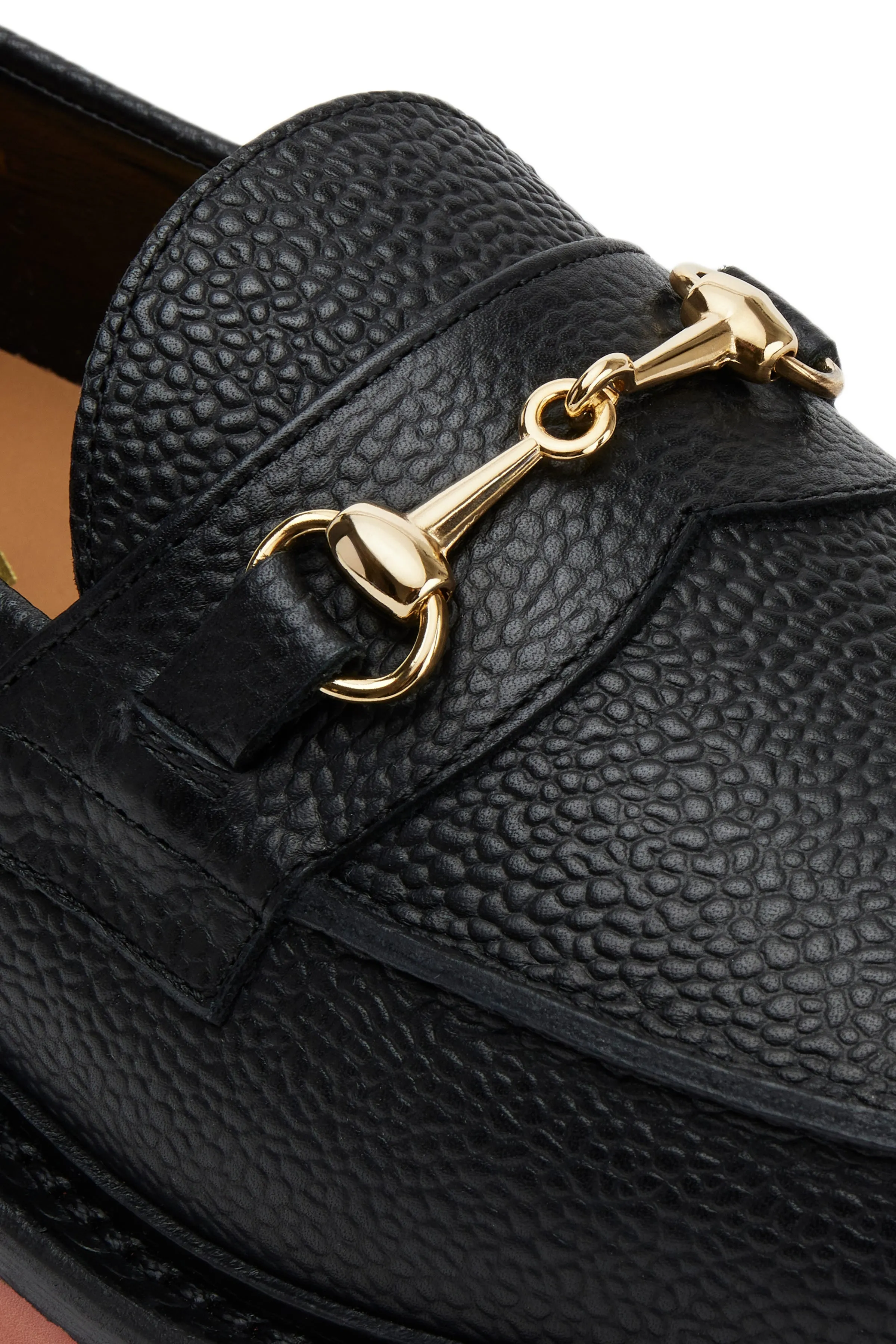 The Mason Horse Bit Loafer, Onyx/Clay, Vibram 1757 Lug Sole sold by Blackstock & Weber product image thumbnail 5