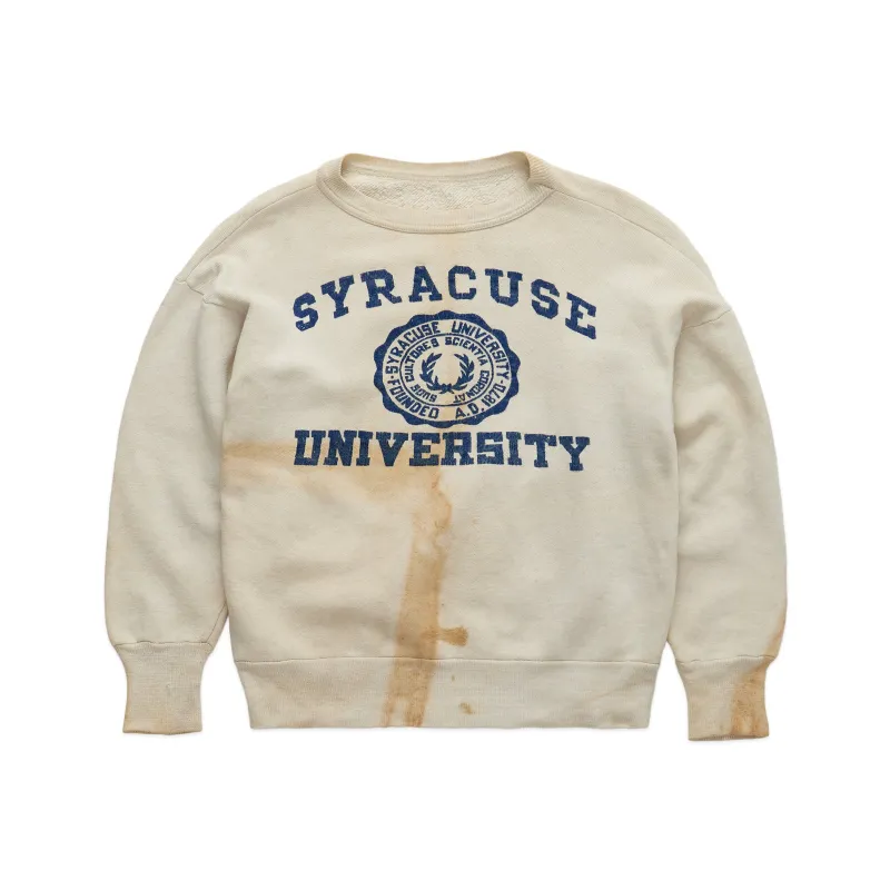 1950s Syracuse University Flocked Crewneck sold by Blackstock & Weber