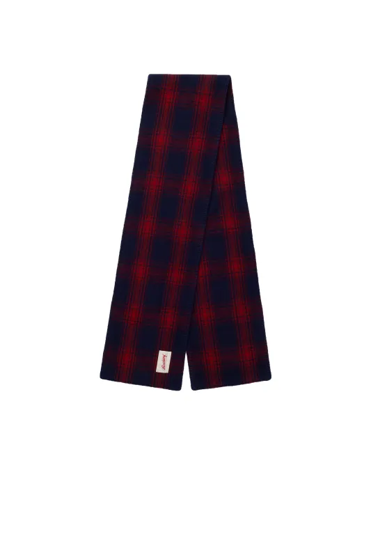 The Outsider Scarf, Red/Blue Plaid sold by Blackstock & Weber