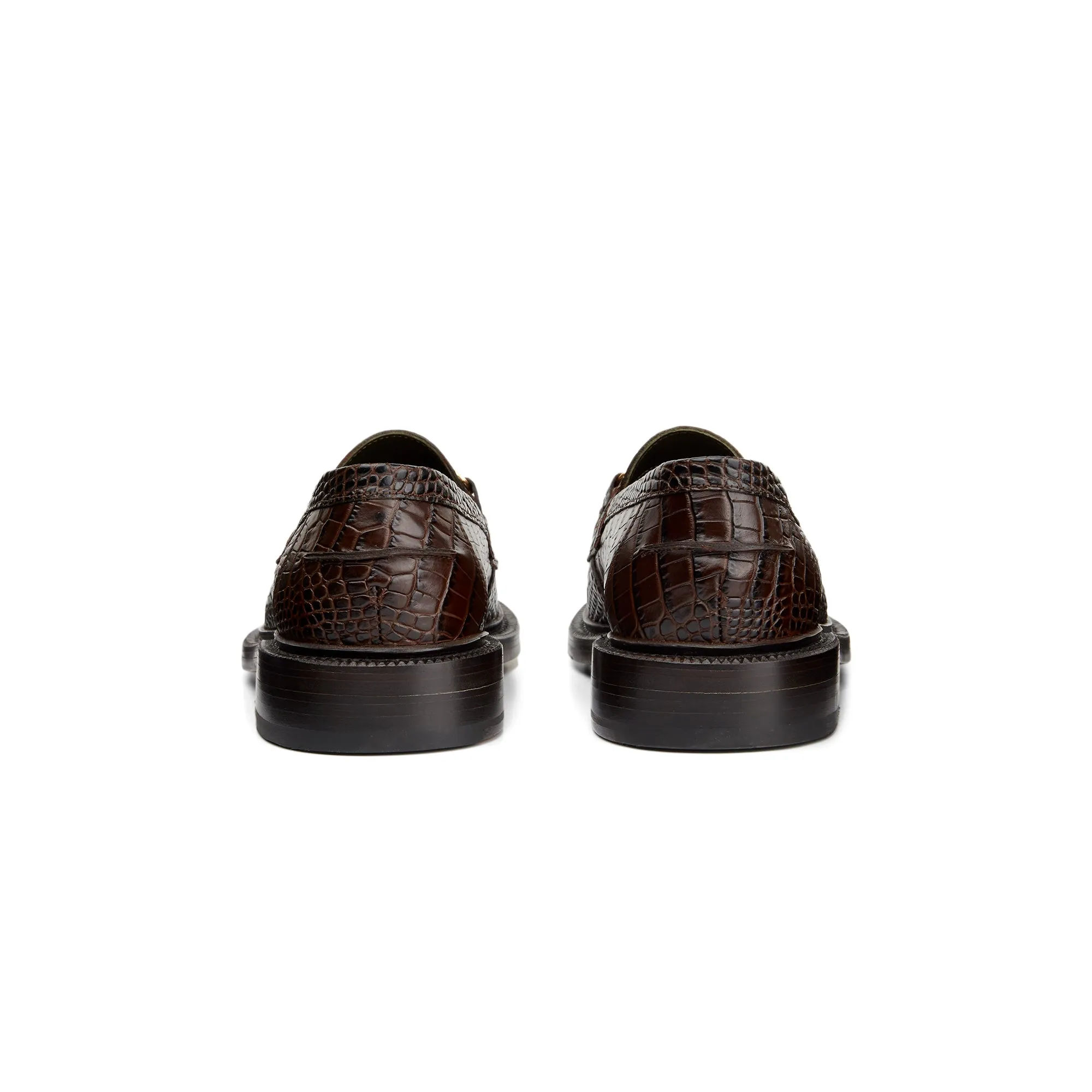 The Mason Horse Bit Loafer, Walnut Croc sold by Blackstock & Weber product image thumbnail 4