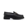 The Mason Horse Bit Loafer, Onyx Croc, Vibram 1757 Lug Sole sold by Blackstock & Weber