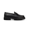 The Ellis Penny Loafer, Onyx, Vibram 1757 Lug Sole sold by Blackstock & Weber