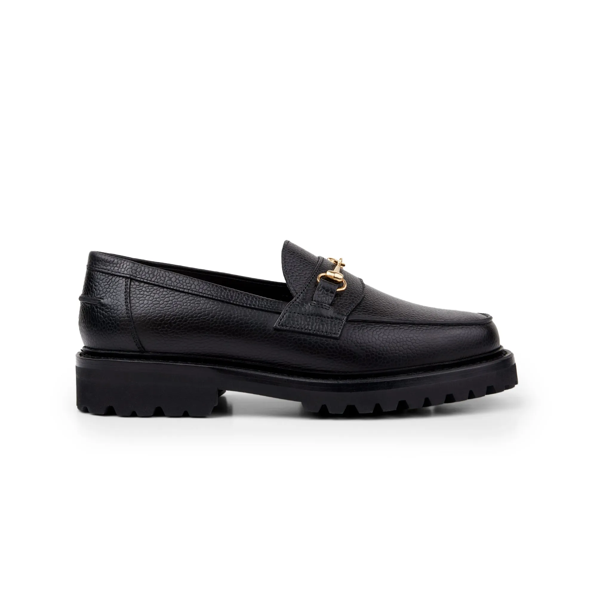 The Mason Horse Bit Loafer, Onyx, Vibram 1757 Lug Sole sold by Blackstock & Weber product image thumbnail 2