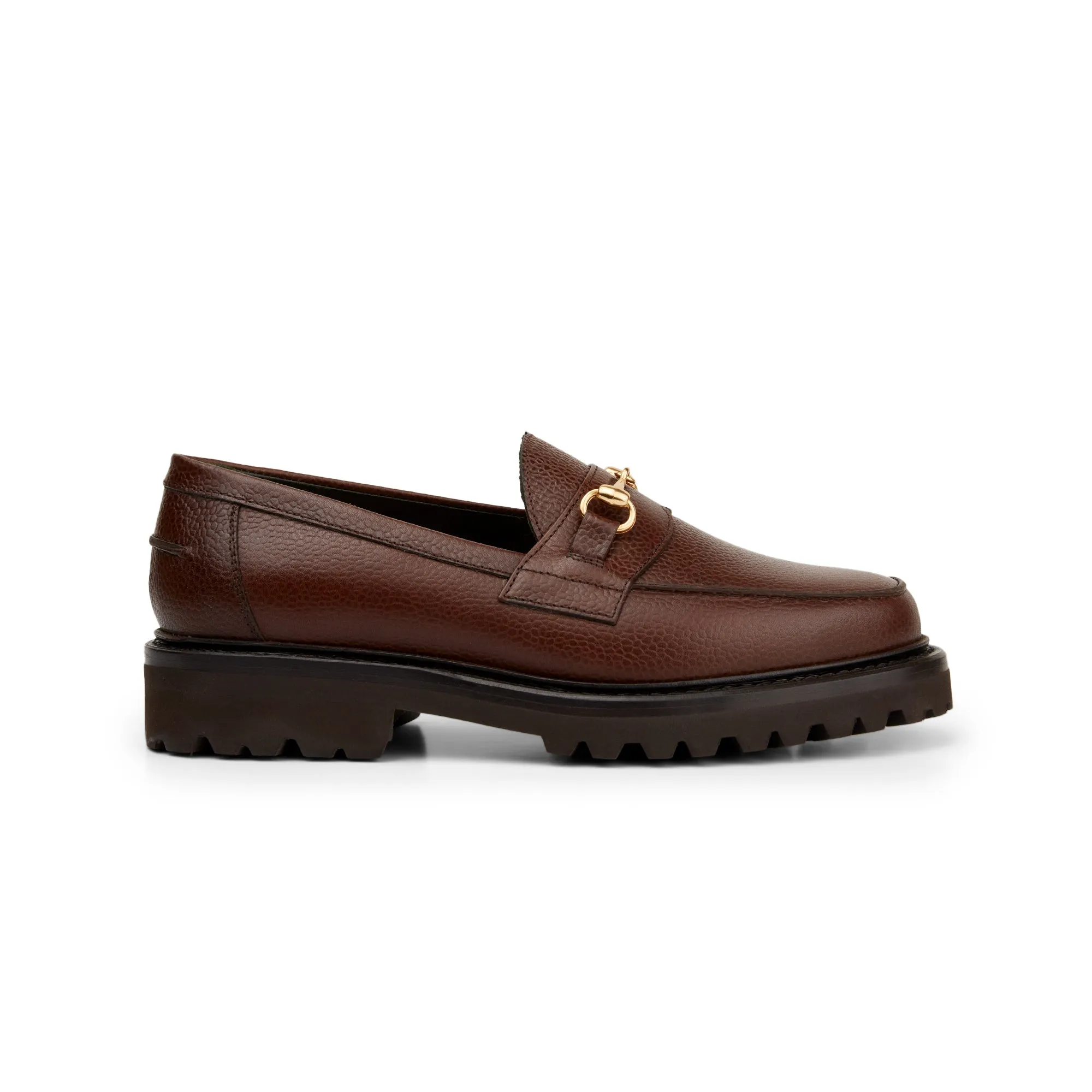 The Mason Horse Bit Loafer, Chocolate, Vibram 1757 Lug Sole sold by Blackstock & Weber product image thumbnail 2