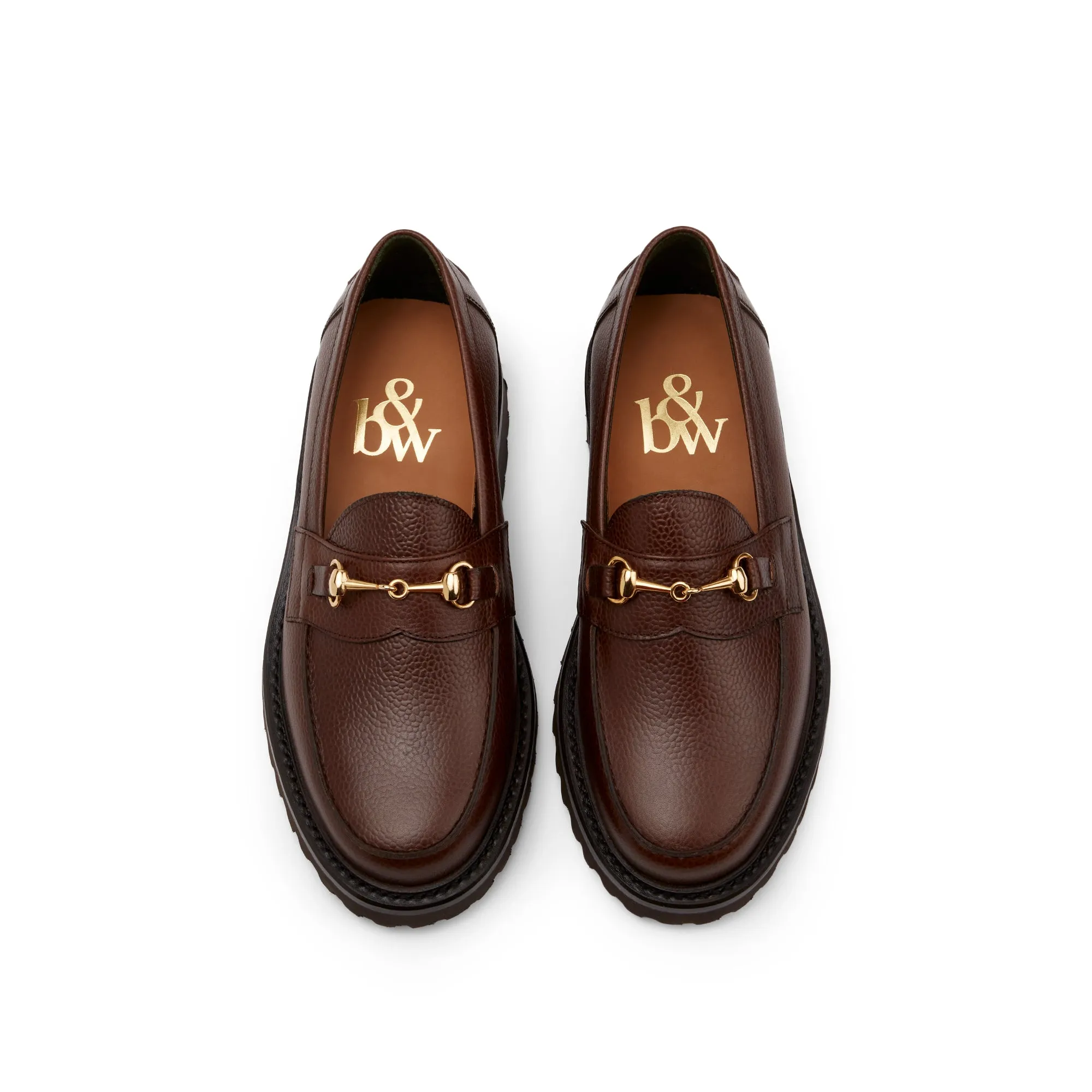 The Mason Horse Bit Loafer, Chocolate, Vibram 1757 Lug Sole sold by Blackstock & Weber product image thumbnail 3
