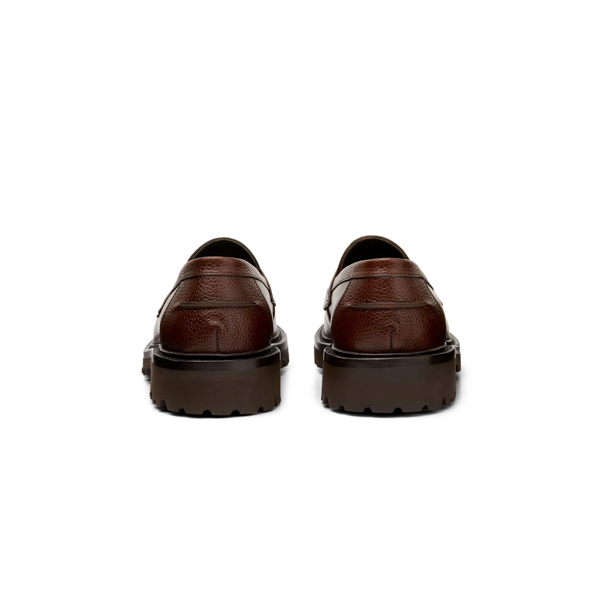 The Ellis Penny Loafer, Chocolate, Vibram 1757 Lug Sole sold by Blackstock & Weber product image thumbnail 4