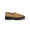 The Ellis Penny Loafer, Almond, Vibram 1757 Lug Sole sold by Blackstock & Weber