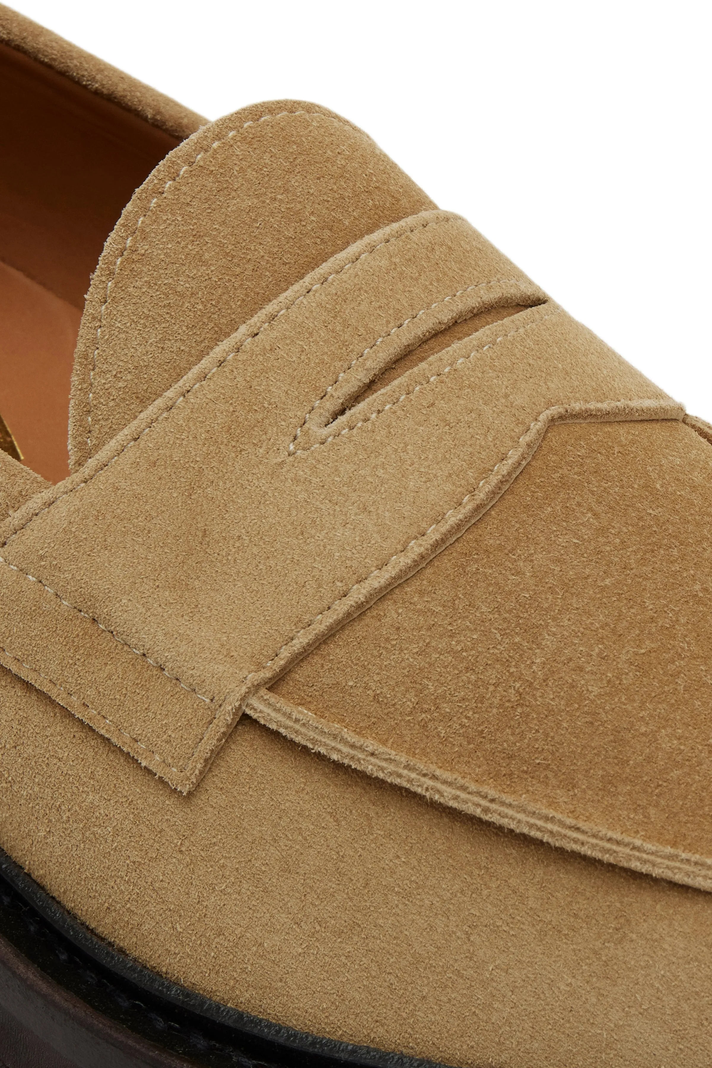 The Ellis Penny Loafer, Almond, Lug Sole sold by Blackstock & Weber product image thumbnail 5