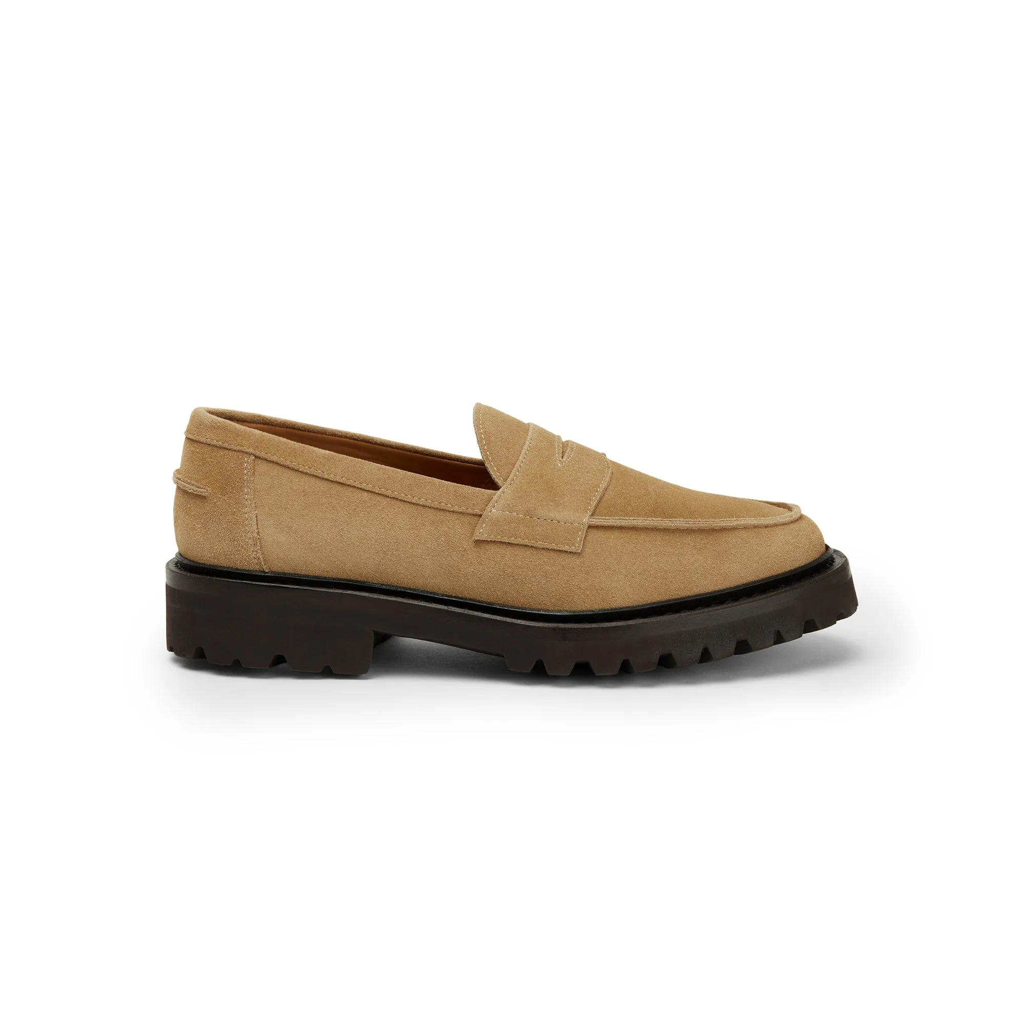 The Ellis Penny Loafer, Almond, Lug Sole sold by Blackstock & Weber product image thumbnail 2