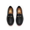 The Mason Horse Bit Loafer, Onyx/Clay, Lug Sole sold by Blackstock & Weber