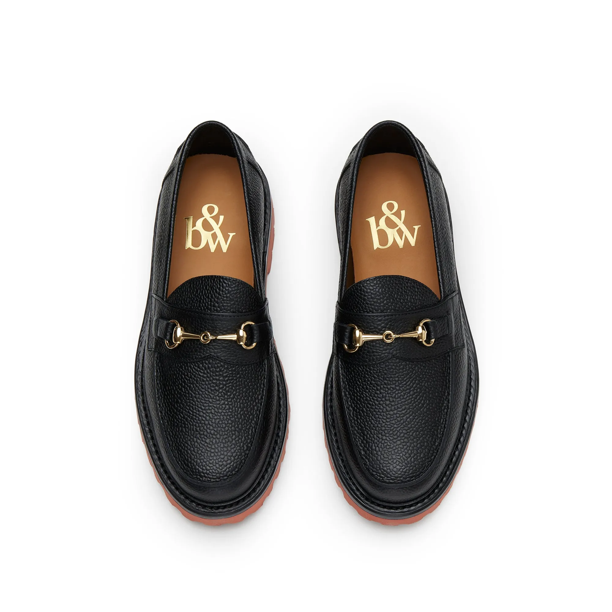 The Mason Horse Bit Loafer, Onyx/Clay, Lug Sole sold by Blackstock & Weber product image thumbnail 3