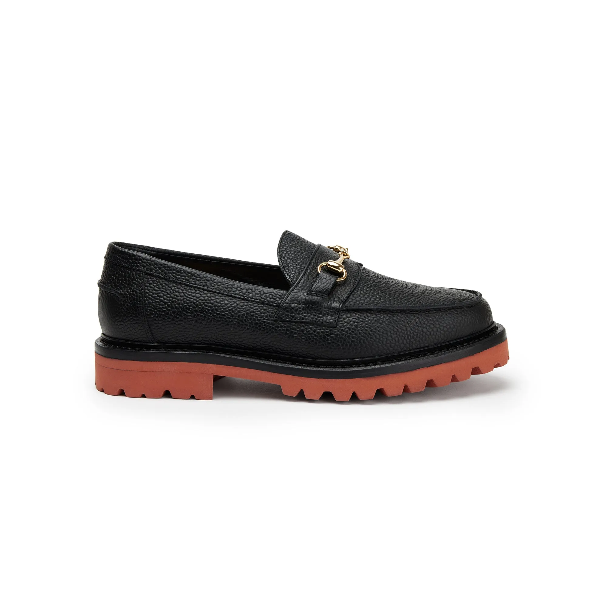 The Mason Horse Bit Loafer, Onyx/Clay, Lug Sole sold by Blackstock & Weber product image thumbnail 2