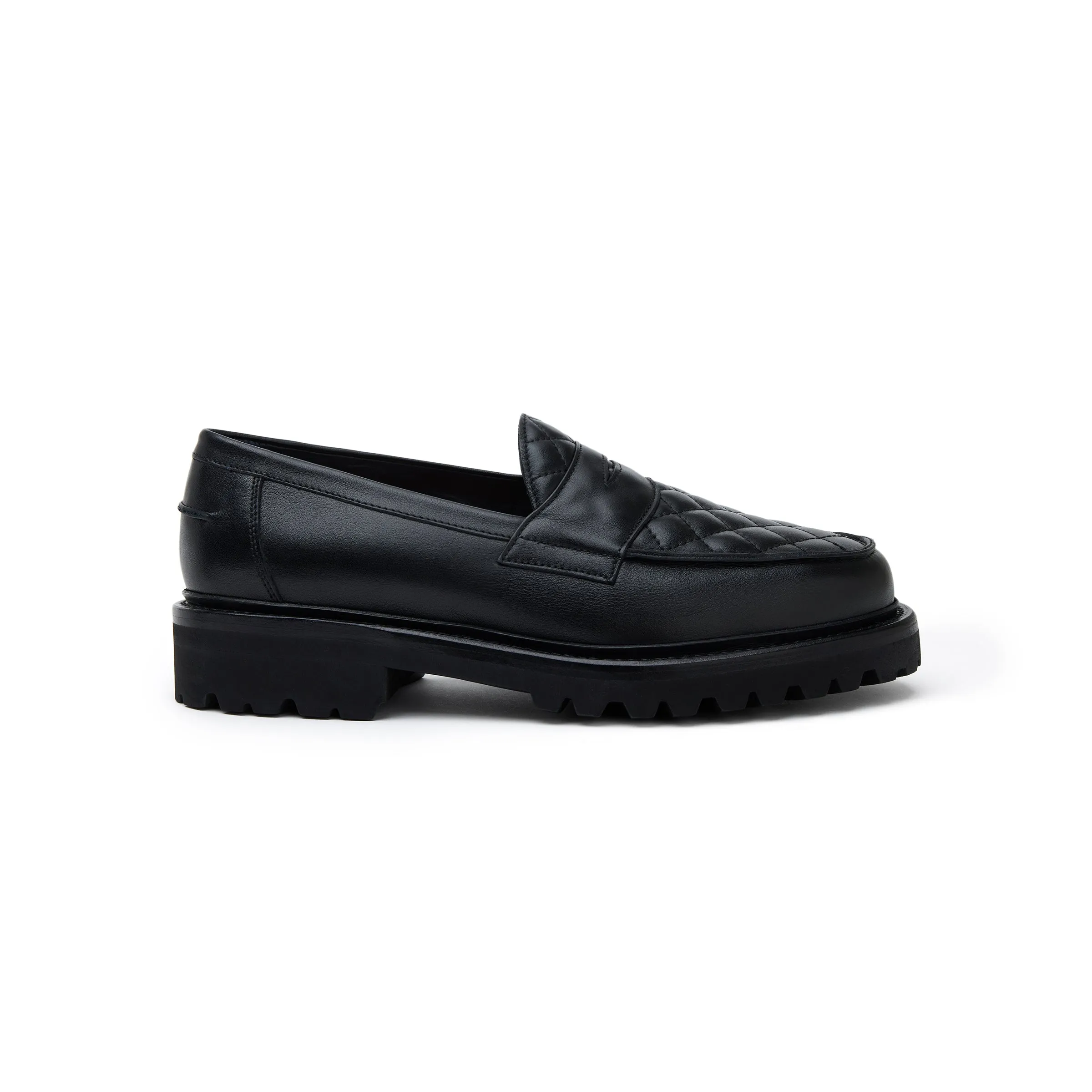 The Ellis Penny Loafer, Caviar Quilt, Lug Sole sold by Blackstock & Weber product image thumbnail 2