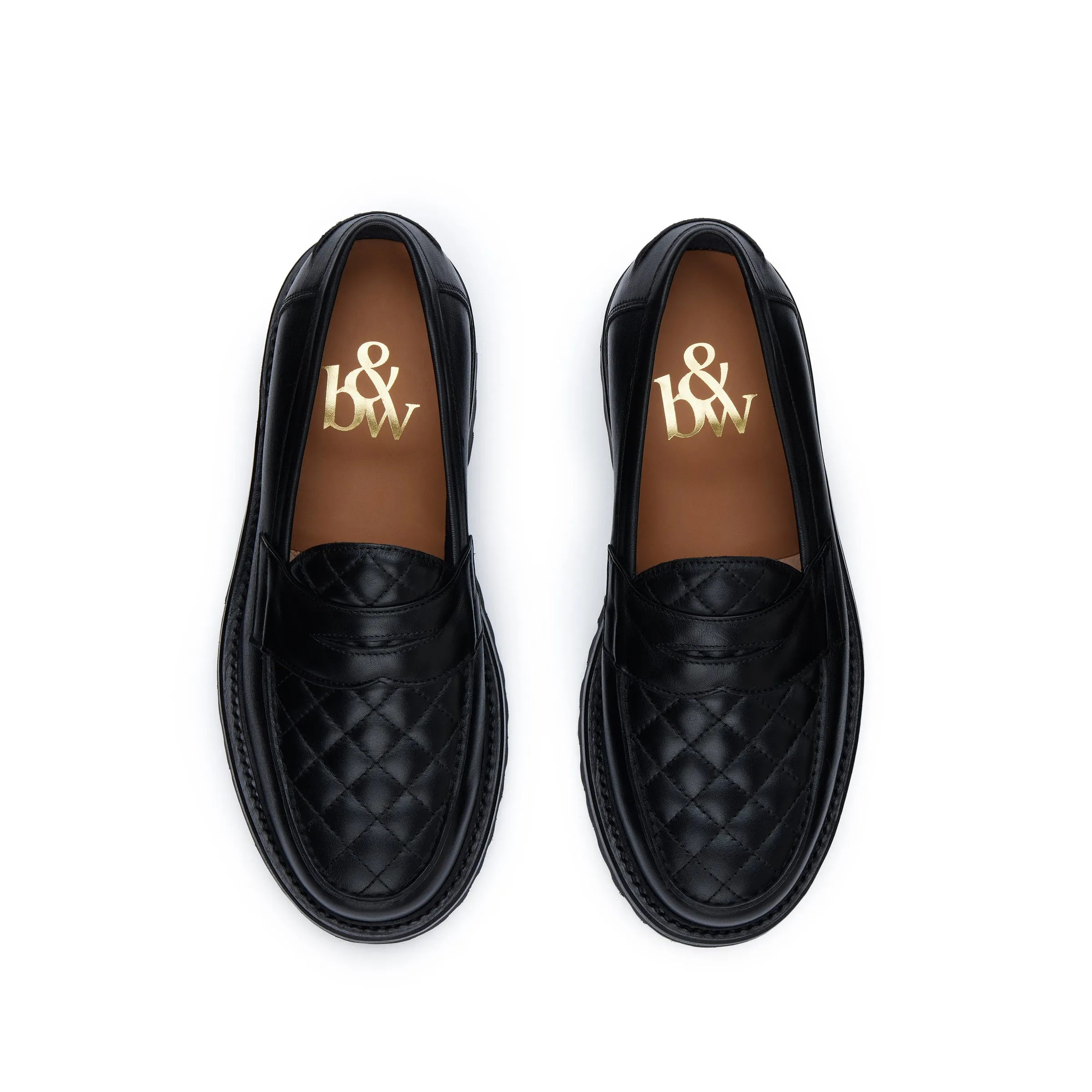 The Ellis Penny Loafer, Caviar Quilt, Lug Sole sold by Blackstock & Weber product image thumbnail 3