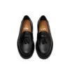 The Clásico Tassel Loafer, Onyx, Lug Sole sold by Blackstock & Weber