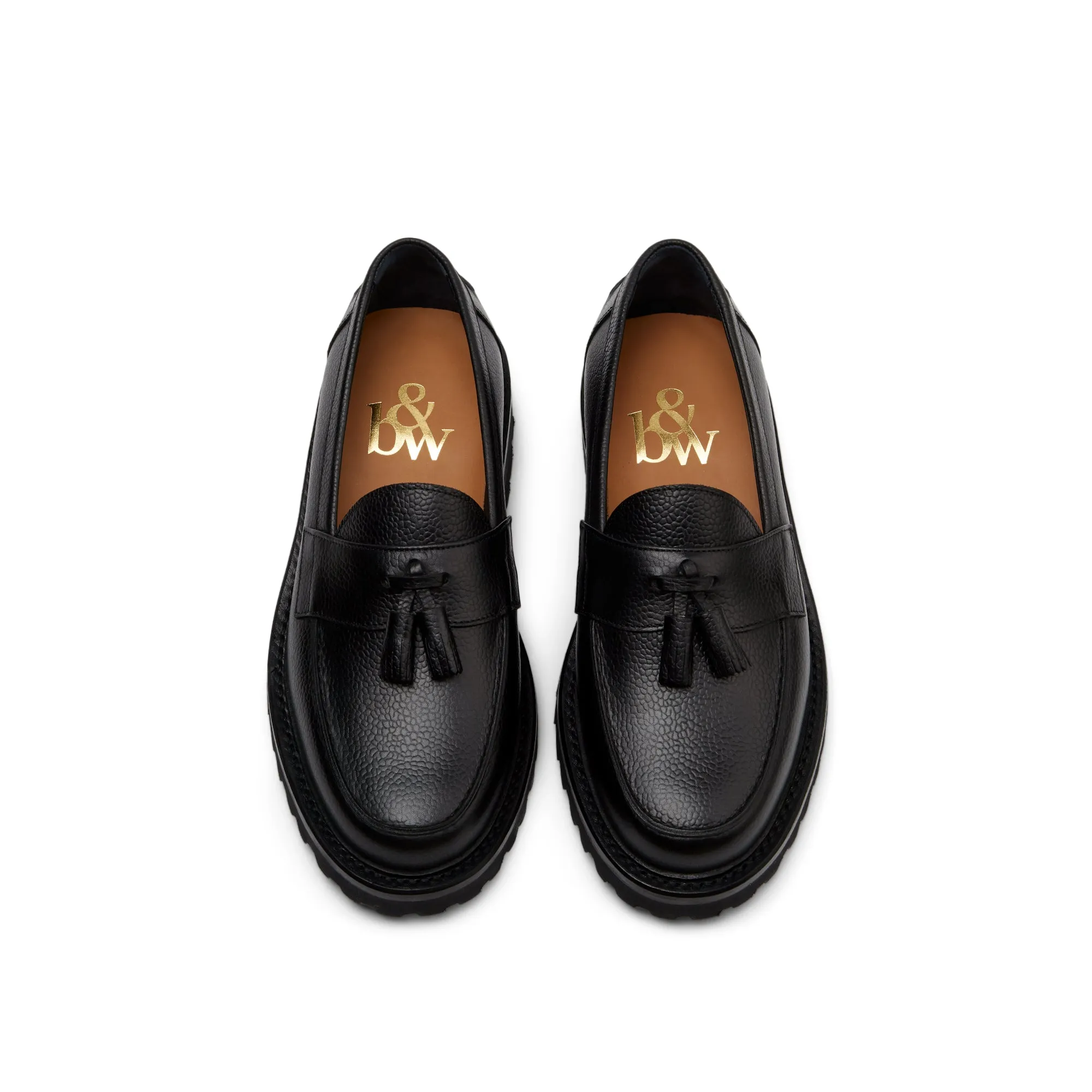 The Clásico Tassel Loafer, Onyx, Lug Sole sold by Blackstock & Weber product image thumbnail 3