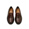 The Clásico Tassel Loafer, Chocolate, Lug Sole sold by Blackstock & Weber