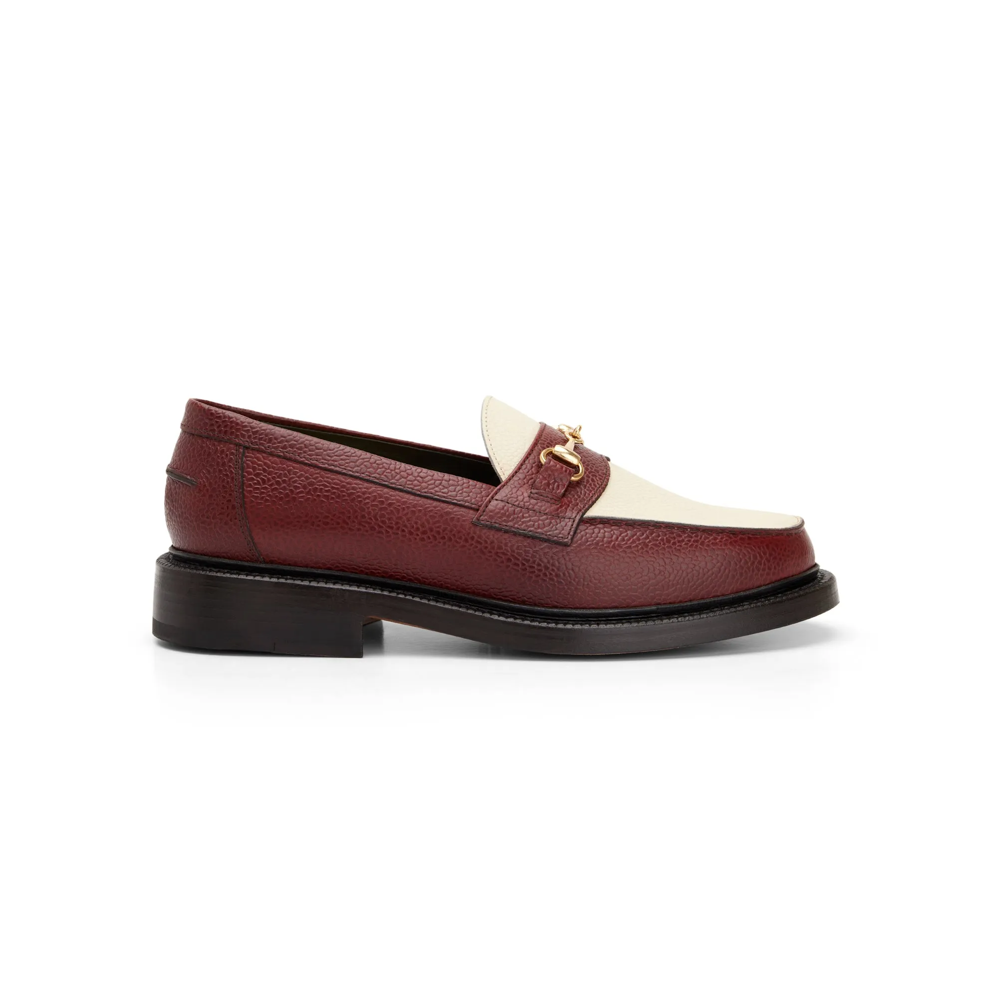 The Mason Horse Bit Loafer, Bordeaux/Cream sold by Blackstock & Weber product image thumbnail 2