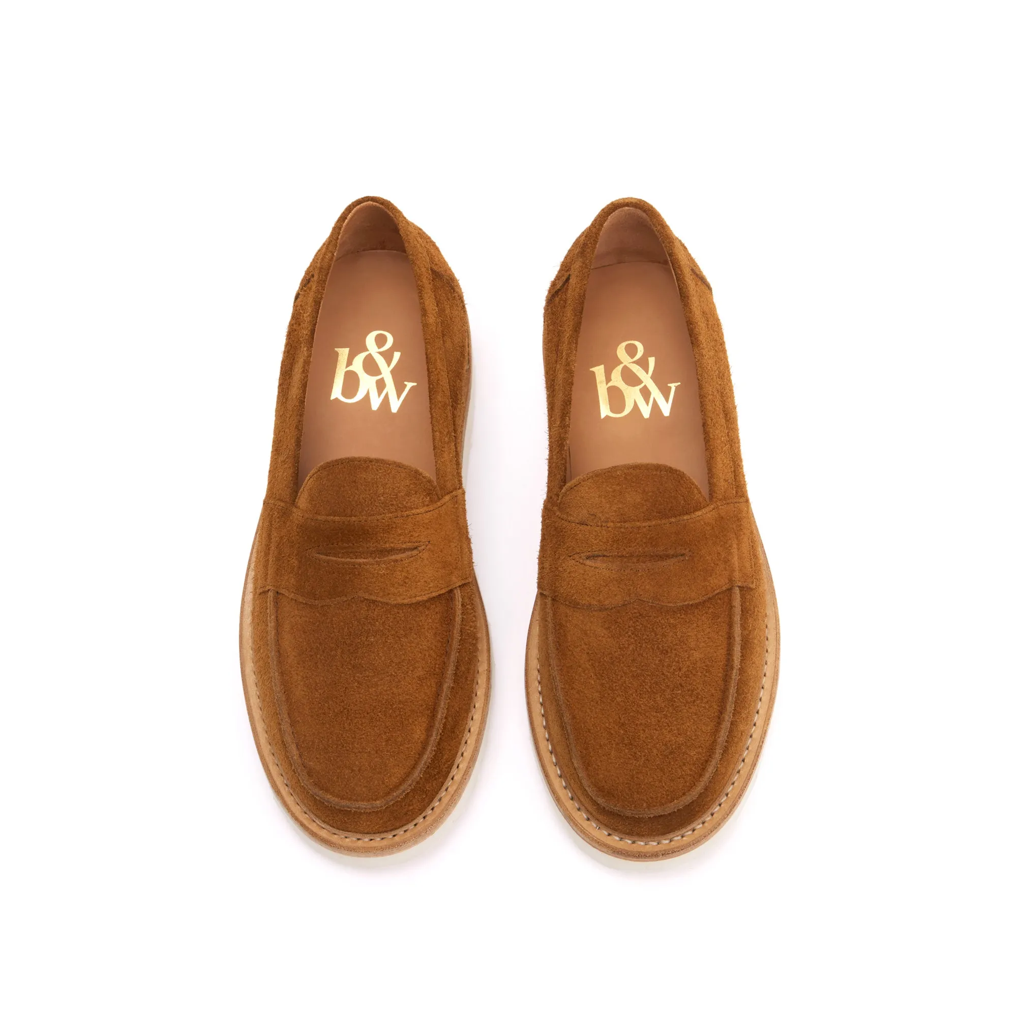 The Ellis Penny Loafer, Tobacco, Vibram Christy Sole sold by Blackstock & Weber product image thumbnail 3