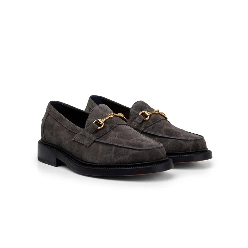 The Mason Horse Bit Loafer, Elephant sold by Blackstock & Weber