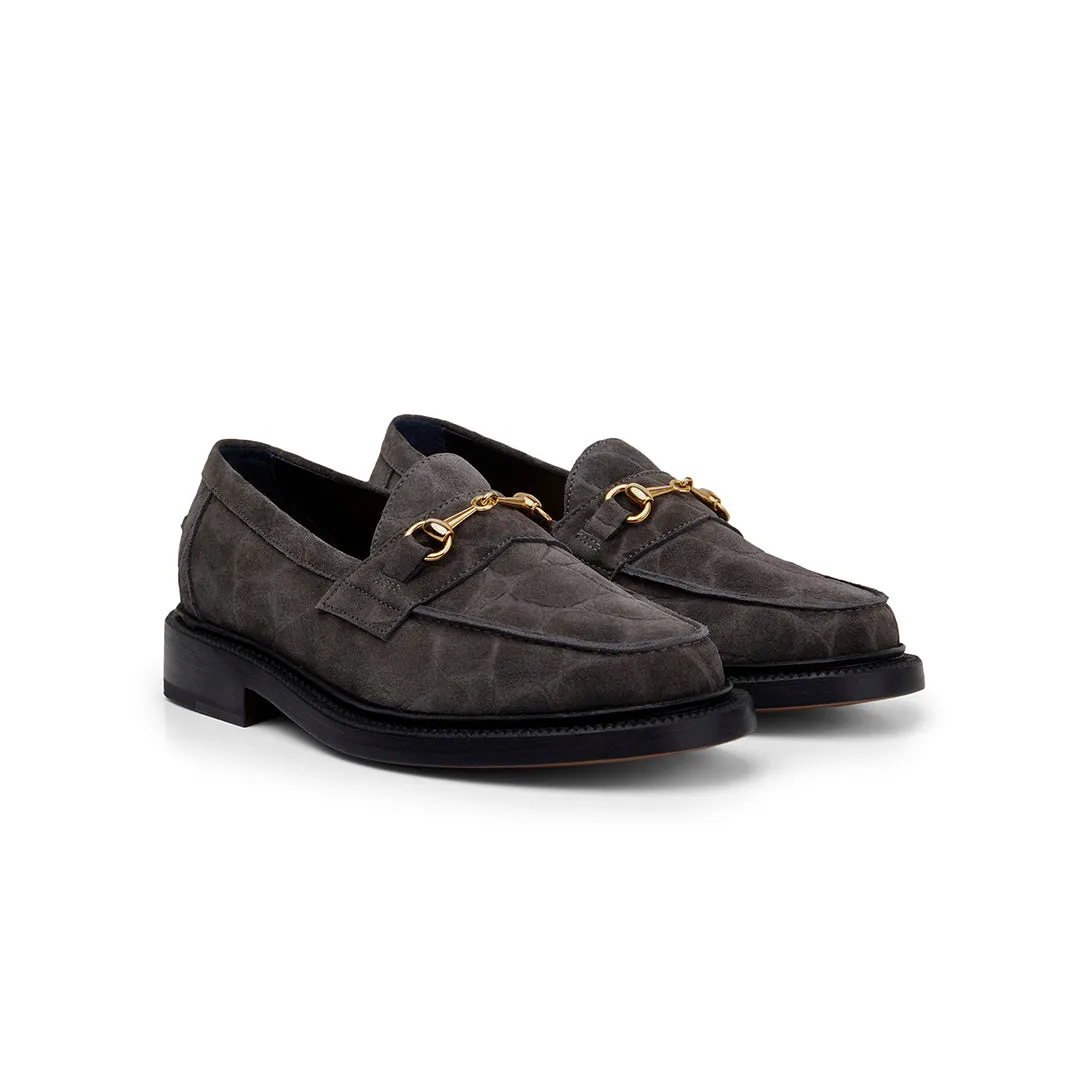 The Mason Horse Bit Loafer, Elephant sold by Blackstock & Weber