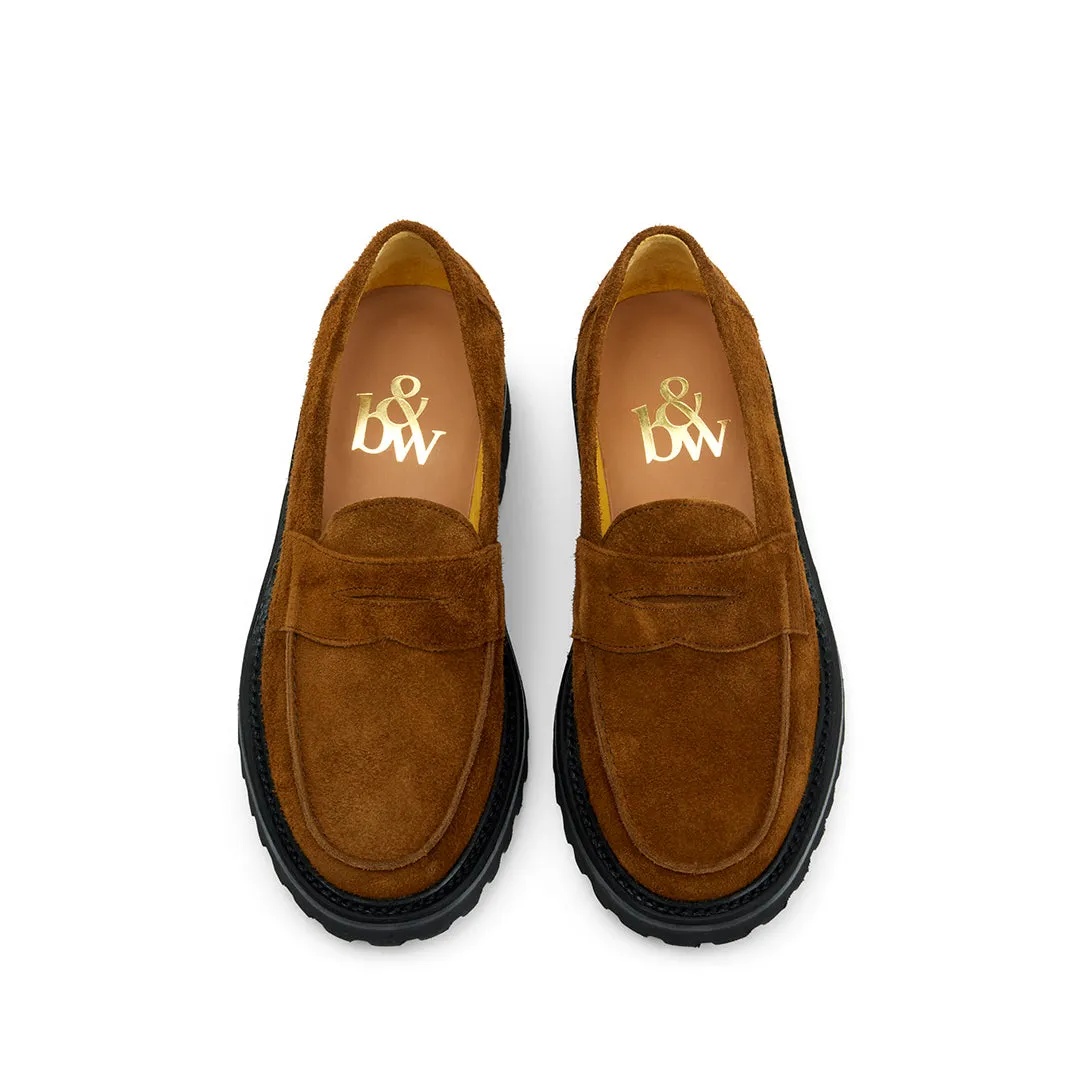 The Ellis Penny Loafer, Tobacco, Vibram 1757 Lug Sole sold by Blackstock & Weber product image thumbnail 3