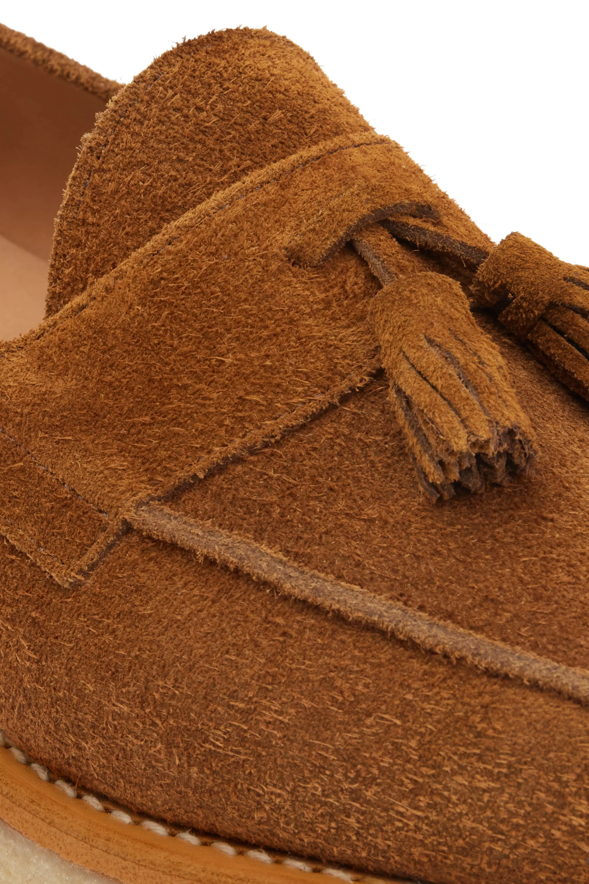 The Clásico Tassel Loafer, Tobacco Suede, Crepe sold by Blackstock & Weber product image thumbnail 5