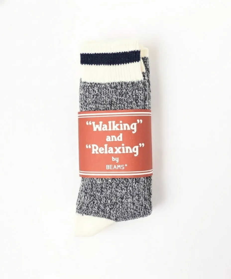 Beams Plus Rag Sock, Navy/Navy Line sold by Blackstock & Weber product image thumbnail 2