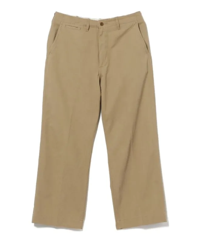 Beams Plus Twill Military Trousers, Khaki sold by Blackstock & Weber
