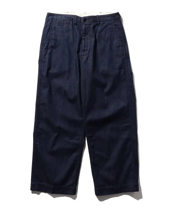 Beams Plus 2-Pleat Denim Trouser sold by Blackstock & Weber