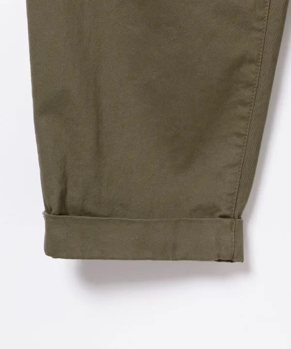 Beams Plus 2-Pleat Tapered Twill Trouser, Olive sold by Blackstock & Weber product image thumbnail 4