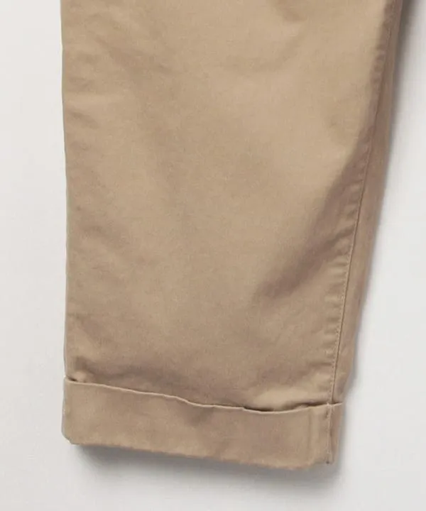 Beams Plus 2-Pleat Tapered Twill Trouser, Khaki sold by Blackstock & Weber product image thumbnail 5