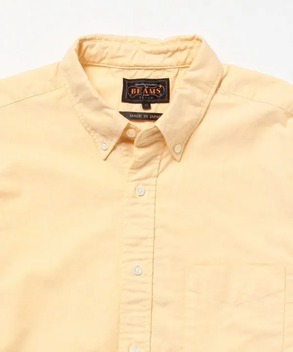 Beams Plus Button Down Oxford, Yellow sold by Blackstock & Weber product image thumbnail 3