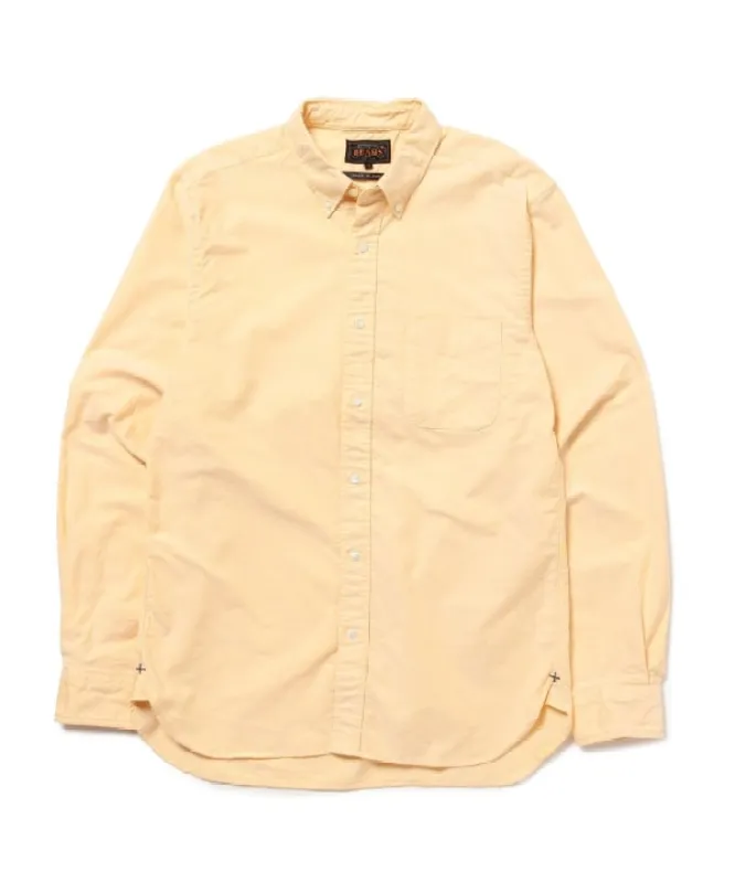 Beams Plus Button Down Oxford, Yellow sold by Blackstock & Weber
