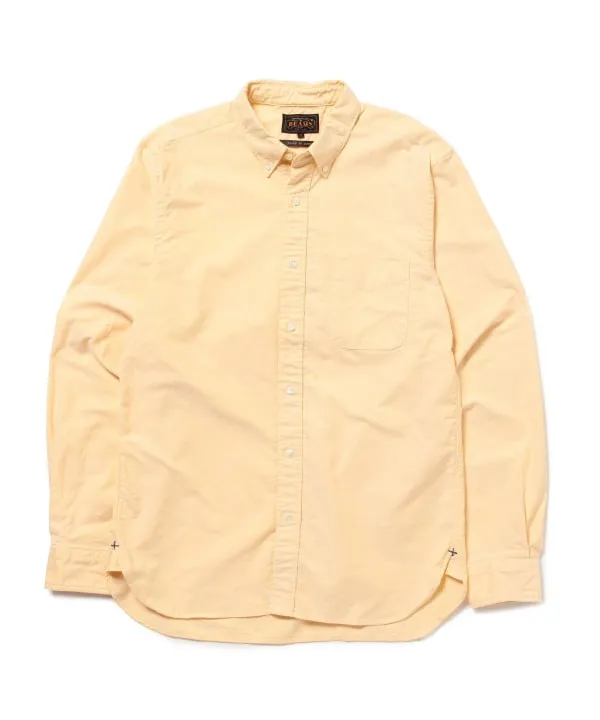 Beams Plus Button Down Oxford, Yellow sold by Blackstock & Weber