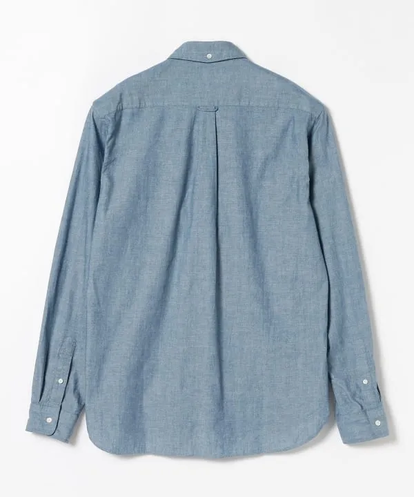 Beams Plus Button Down Chambray, Sax sold by Blackstock & Weber product image thumbnail 2
