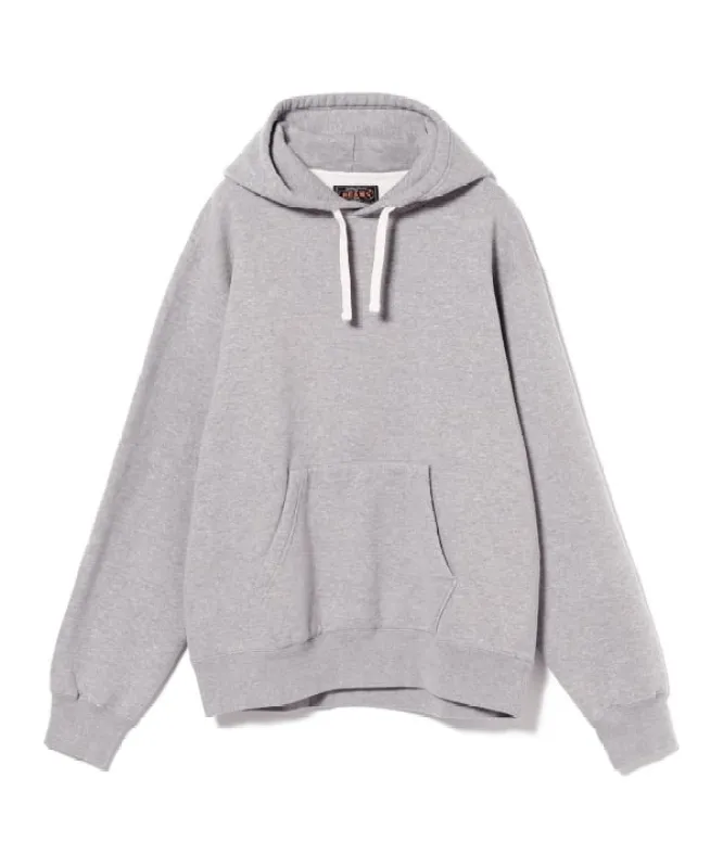 Beams Plus Raised Back Hoodie, Grey sold by Blackstock & Weber