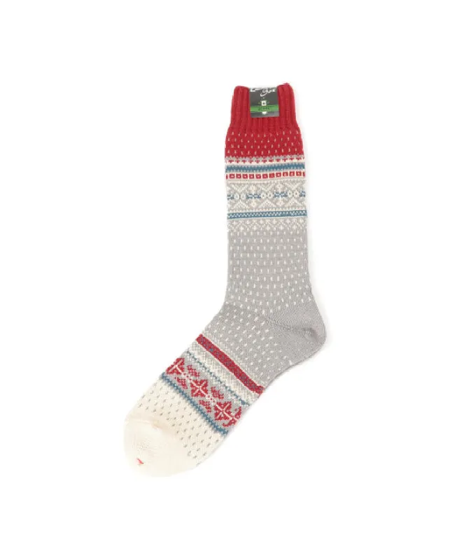 Beams Plus Nordic Socks, Grey sold by Blackstock & Weber