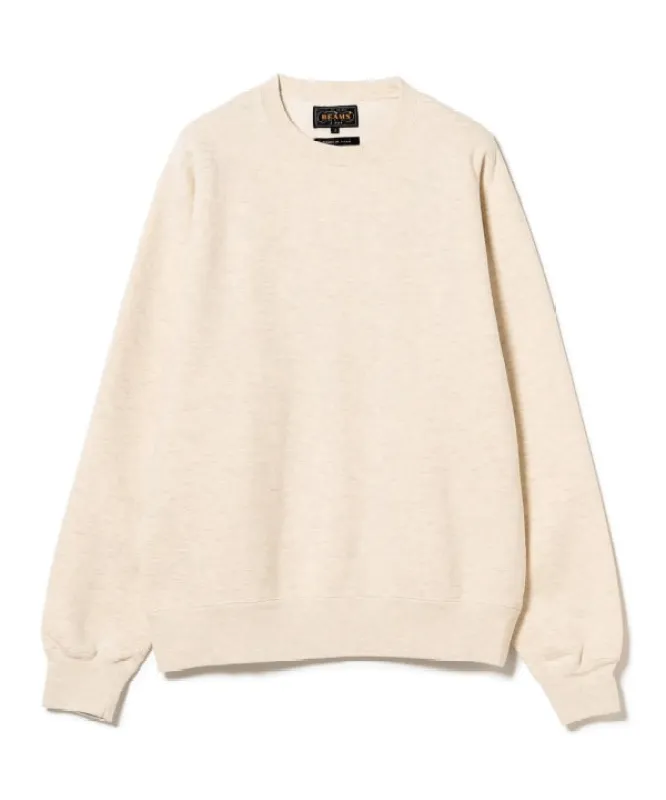Beams Plus Raised Back Crewneck Sweatshirt, Oatmeal sold by Blackstock & Weber