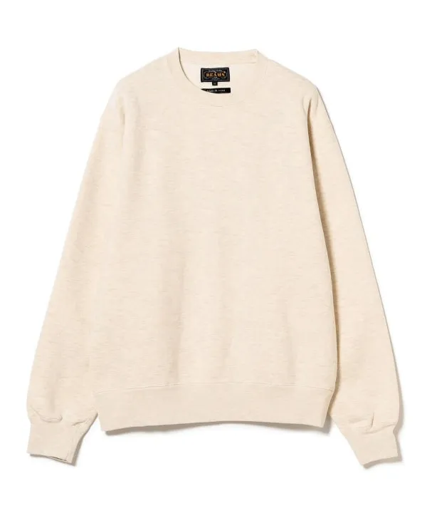 Beams Plus Raised Back Crewneck Sweatshirt, Oatmeal sold by Blackstock & Weber