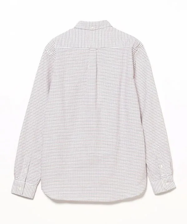 Beams Plus Button Down Oxford Tattersall, Red sold by Blackstock & Weber product image thumbnail 2