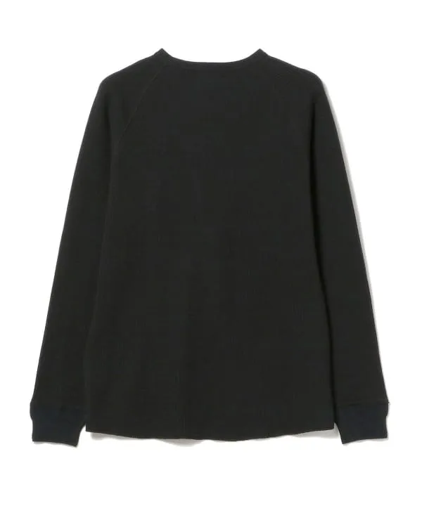 Beams Plus Waffle Crew Thermal, Black sold by Blackstock & Weber product image thumbnail 2